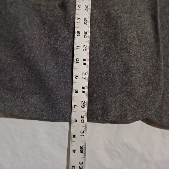 Sag Harbor Womens Gray Wool Blend Long Sleeve Button Up Blazer Jacket Size 20W - Picture 3 of 5